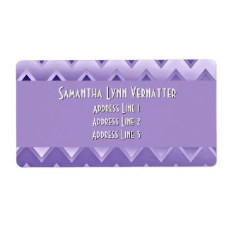 Étiquette Simplement ZigZag - Violet