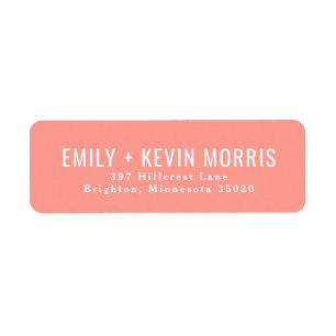 Étiquette Simplicity Modern Return Address Label