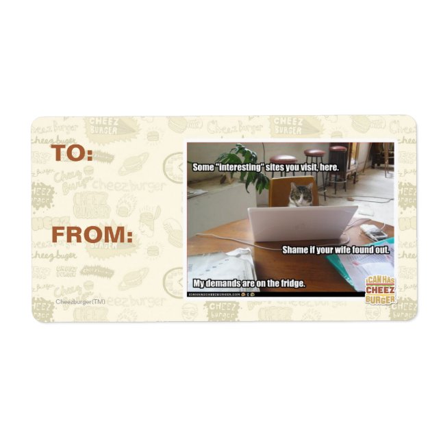 Étiquette Sites intéressants (Devant)