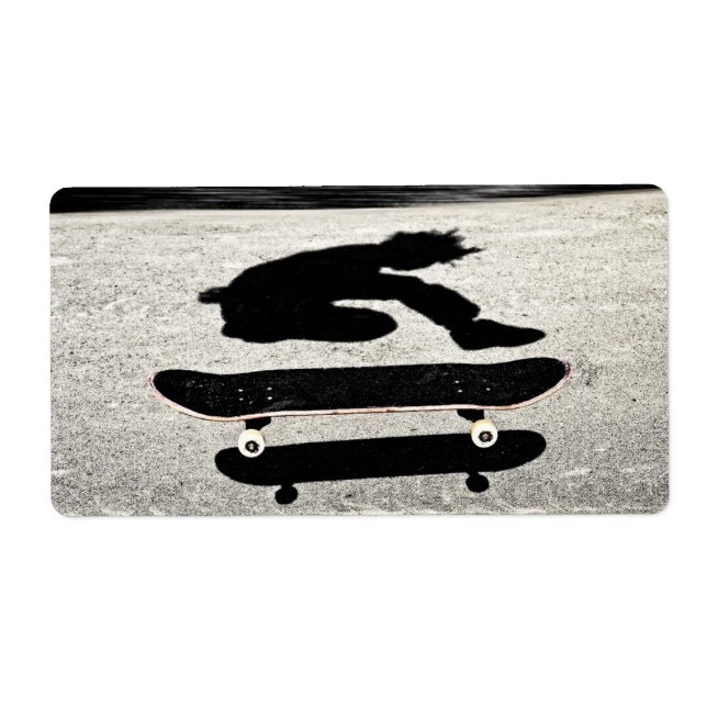 Étiquette skateboard pris en sandwich (Devant)
