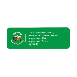 Étiquette Sláinte ! ST PATRICK'S DAY Cartoon Beers Return