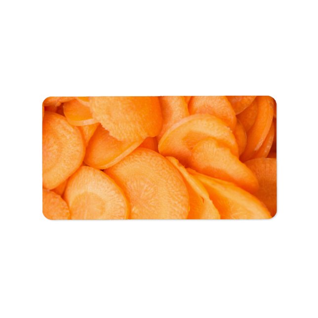 Étiquette Sliced carrot (Devant)
