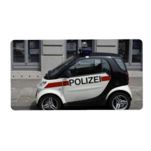 Étiquette Smart Polizei Auto
