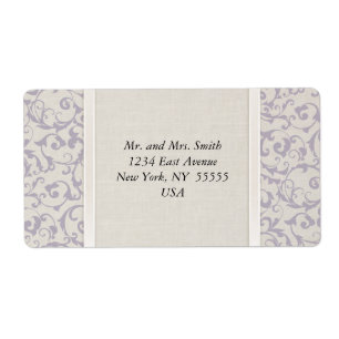 Étiquette SmartElegance lavender Wedding Collection
