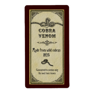 Étiquette Snake Venom