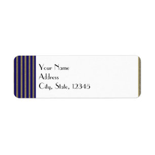 Étiquette snob de mariage d'art déco de marine