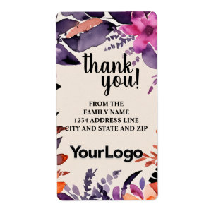 Étiquette Société Commerciale Professionnelle de Logo Automn