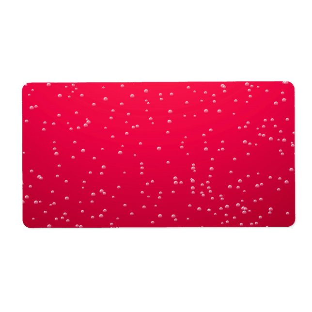 Étiquette Soda cerise avec minuscules bulles Art Arrière - p (Devant)