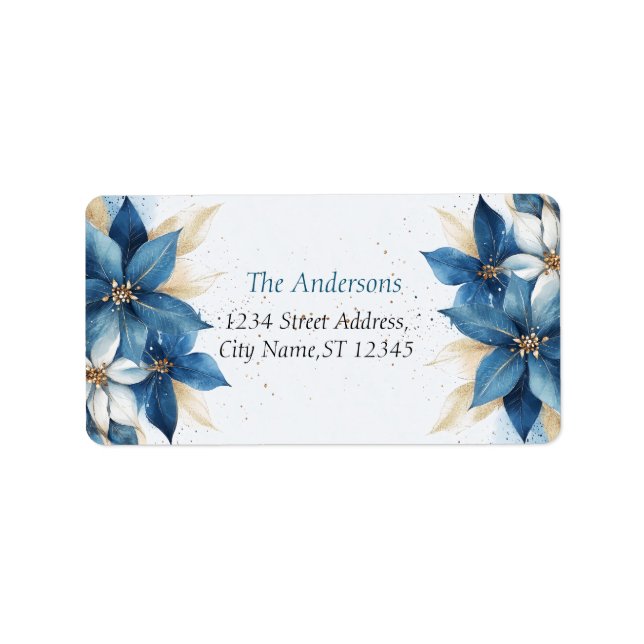 Étiquette Soirée de Noël moderne (Devant)