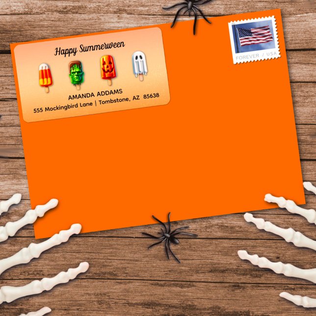 Étiquette Soirée d'été Halloween Summerween (Créateur téléchargé)