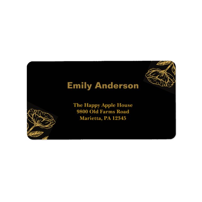 Étiquette Soiree double élégant (Devant)