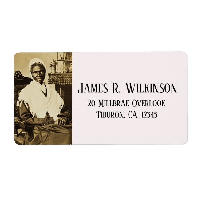 Étiquette Sojourner Truth Abolitionniste droits des femmes (Devant)