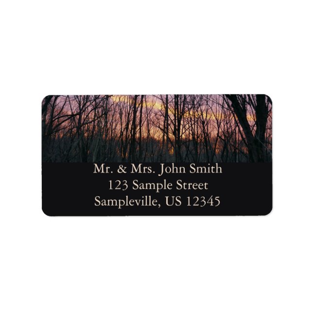 Étiquette Soleil d'hiver II (Devant)