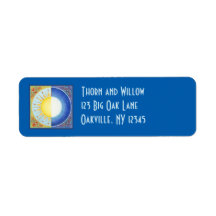Soleil et lune d'équinoxe celtique