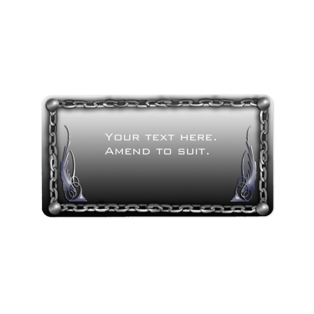 Étiquette solide (Devant)