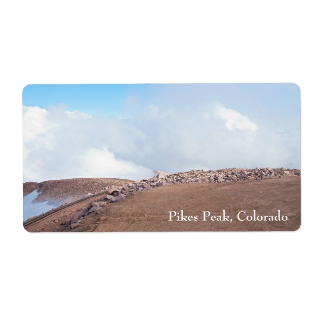 Étiquette Sommet de Pikes Peak (Devant)