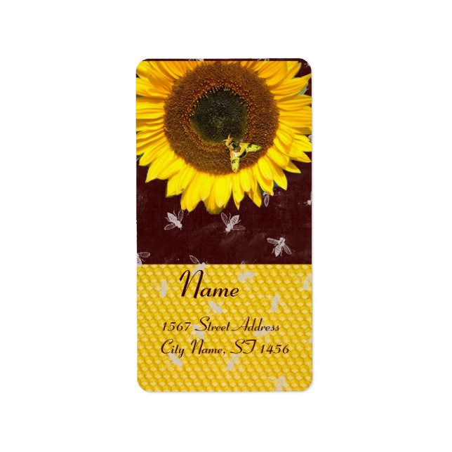 ÉTIQUETTE SOUFFRE ET HONEY BEE, MAINTIEN DE L'OEUVRE, OEUVRE (Devant)