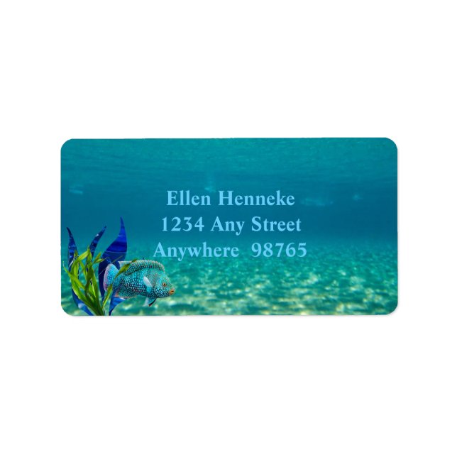 Étiquette Sous la mer (Devant)