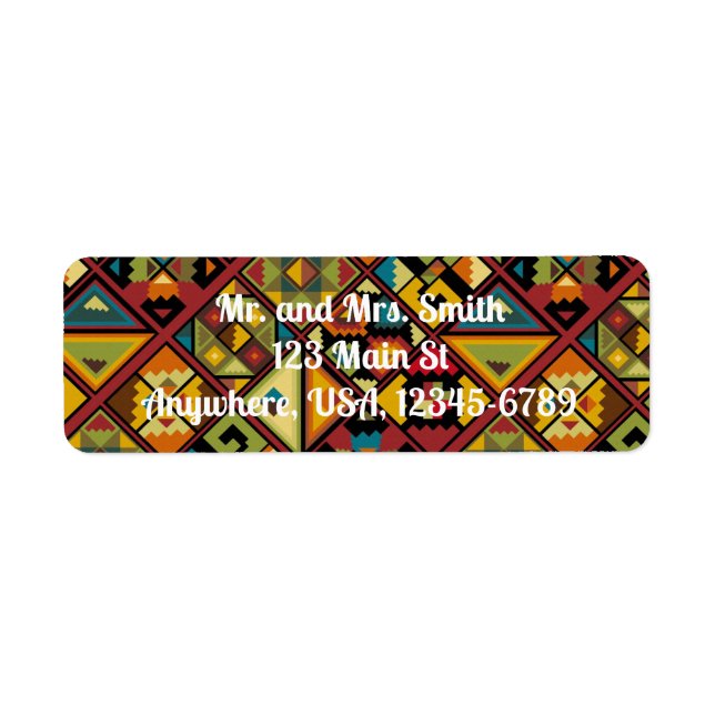 Étiquette Southwestern Design return address label (Devant)