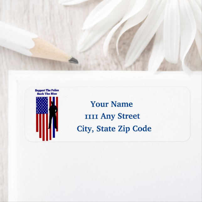 Étiquette Soutien à la police (En situation)