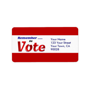 Étiquette souvenez-vous de voter