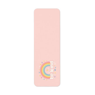 Étiquette Soyez Gentil – Positivité Pastel Arc-en-ciel