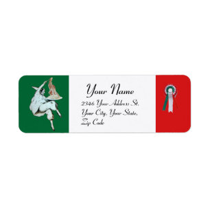 Étiquette SPAGHETTI PARTY CUISINE ITALIENNE, RESTAURANT vert