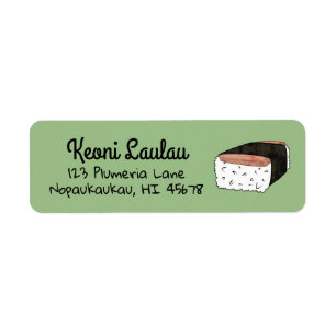 Étiquette Spam Musubi d'Ono d'étiquettes de adresse de