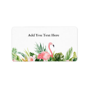 Étiquette Spécial 1 - Flamant rose tropical