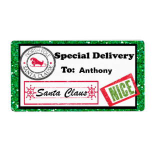 Étiquette Special Delivery Christmas Package Label