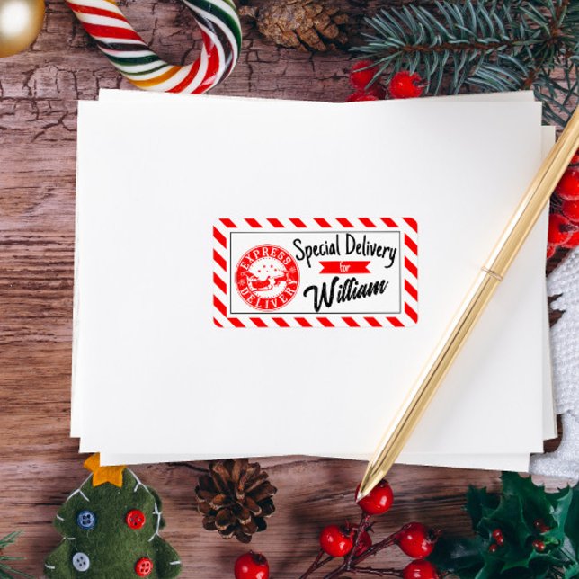 Étiquette Special delivery from santa Christmas gift  (Créateur téléchargé)