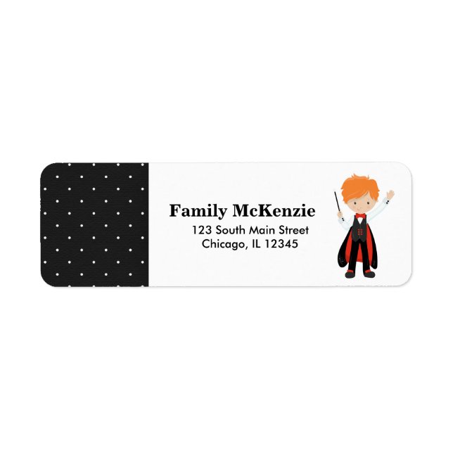 Étiquette Spectacle magique (Devant)