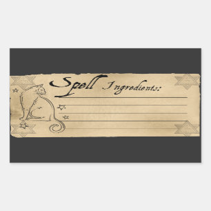 ÉTIQUETTE SPELL INGREDIENTS