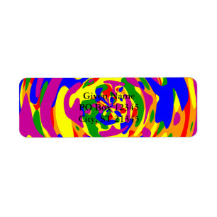 Étiquette Sphère de camouflage arc-en-ciel