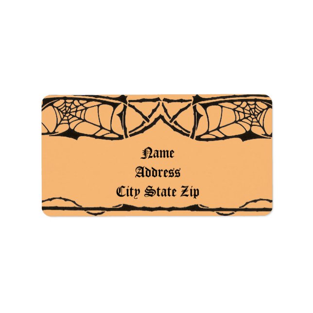 Étiquette Spiderweb (Devant)