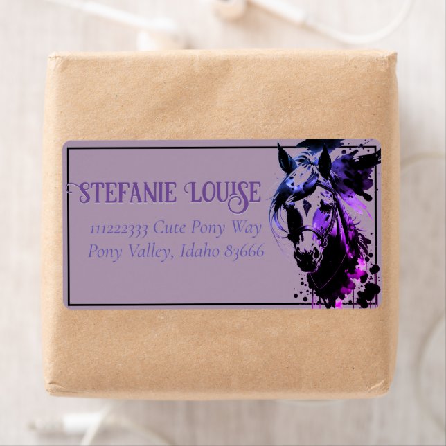 Étiquette Spirit Pony 3 Lavender (En situation)