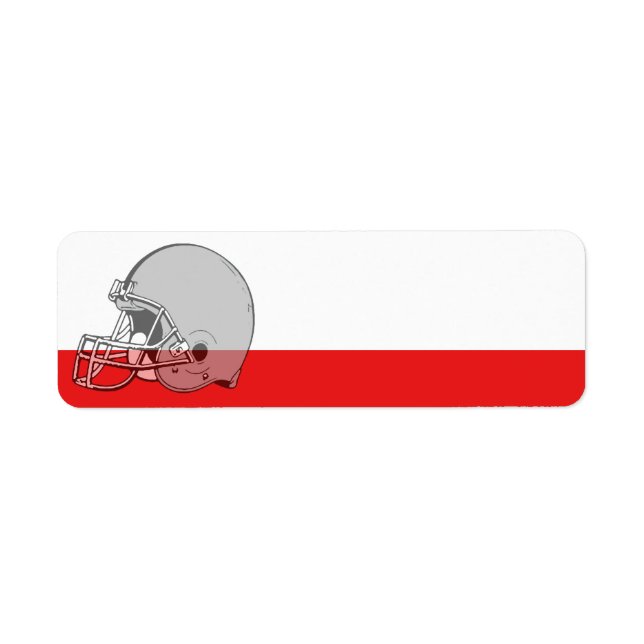 Étiquette sportif casque de football (Devant)