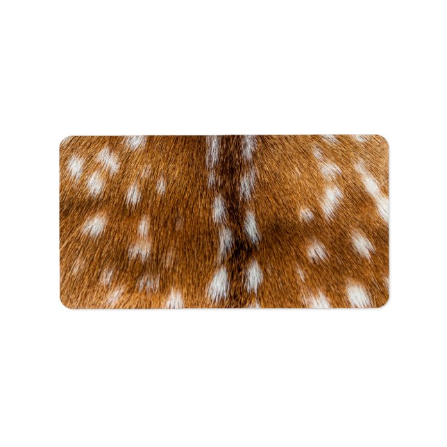 Étiquette Spotted deer pour texture (Devant)