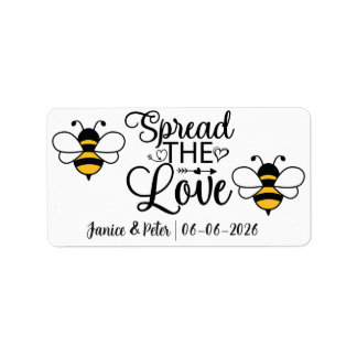 Étiquette Spread the Love Jam Jar Wedding Favors
