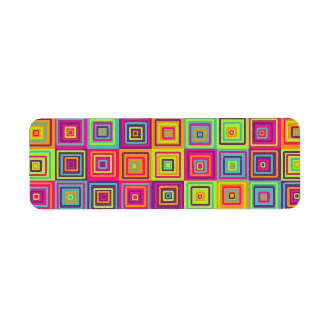 Étiquette Squares (Devant)