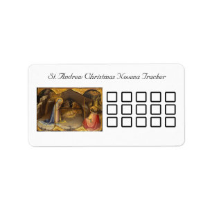 Étiquette St. Andrew Christmas Novena Tracker