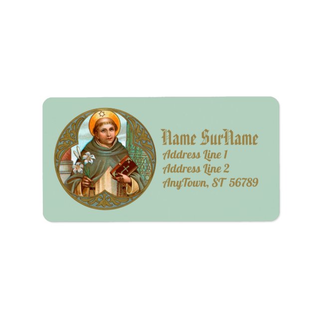 Étiquette St. Dominique de Guzman (BK 07) (Devant)