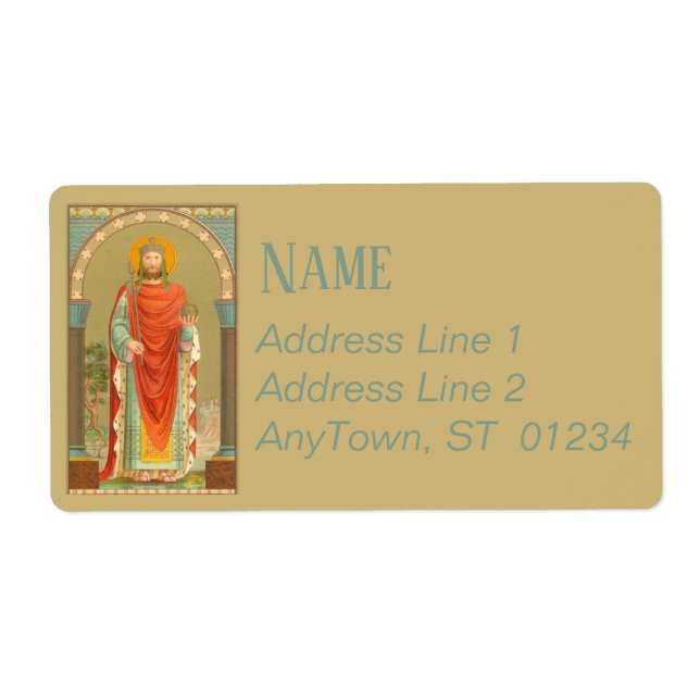 Étiquette St. Henry II, Empereur (BBS 10; Style 4) (Devant)