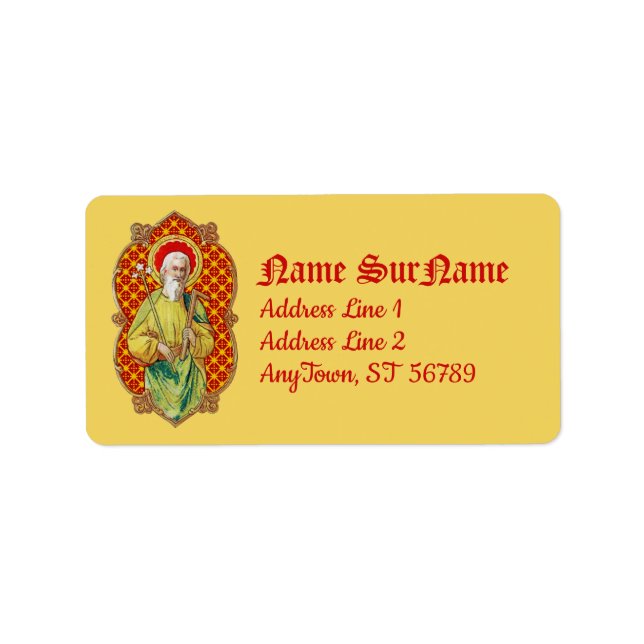 Étiquette St. Joseph d'une carte de commerce (TC 01) (Devant)