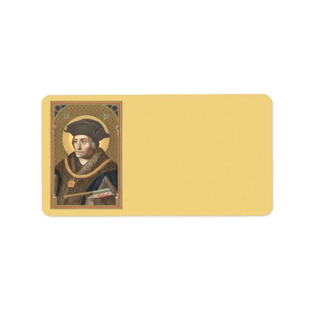 Étiquette St. Thomas More (SAU 026) en couleur (Devant)