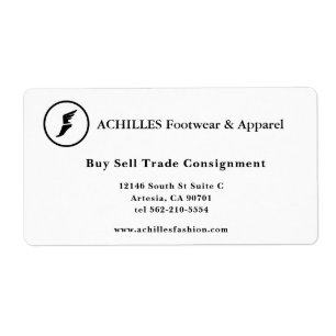 Étiquette Standard, 3.5" x 2.0" Business Card