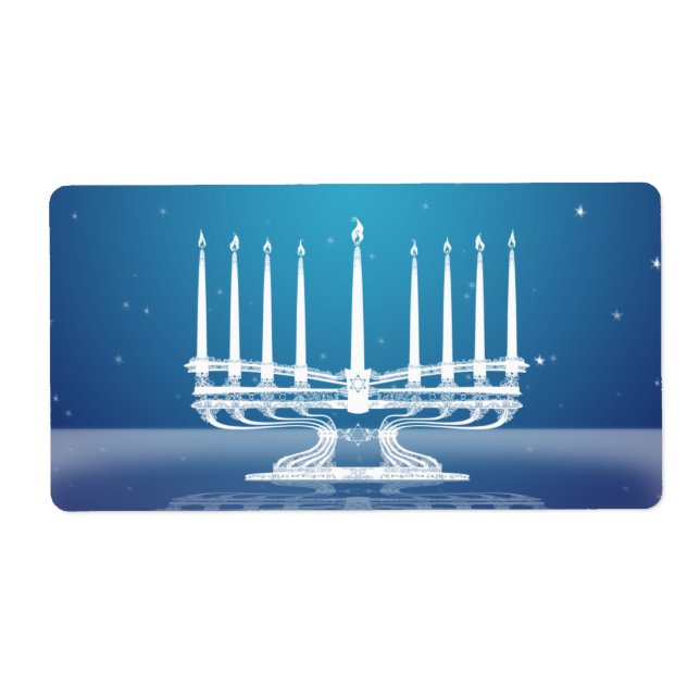 Étiquette Starlit Menorah II (Devant)
