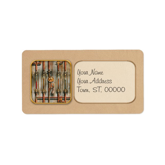 Étiquette Steampunk (Devant)