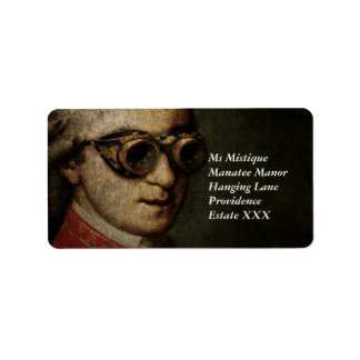 Étiquette Steampunk Mozart