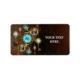 Étiquette Steampunk Rusty Background